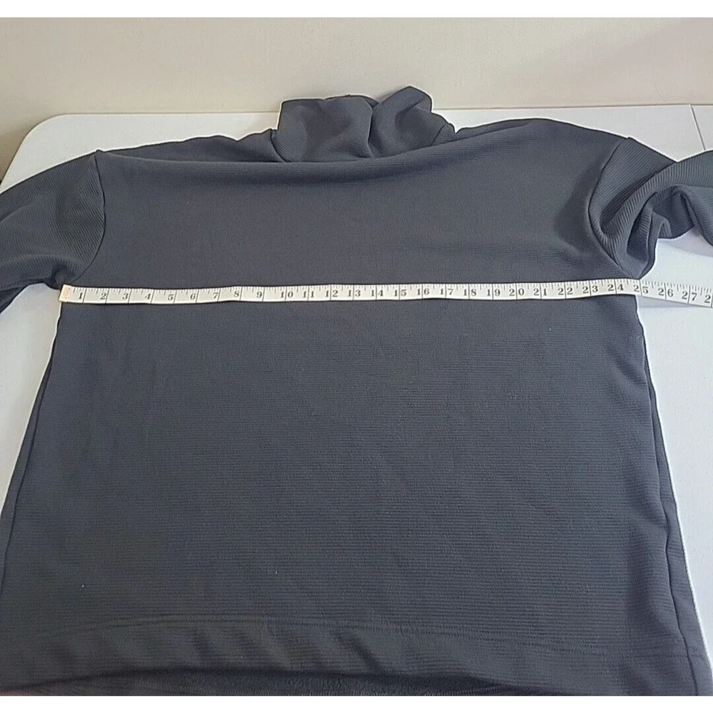 Banana Republic Black Ottoman Turtleneck‎ Fleece Sweatshirt Men's Size Large